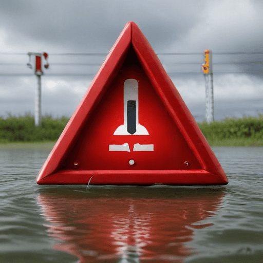 Illustration of North Braces for Rain, Flood