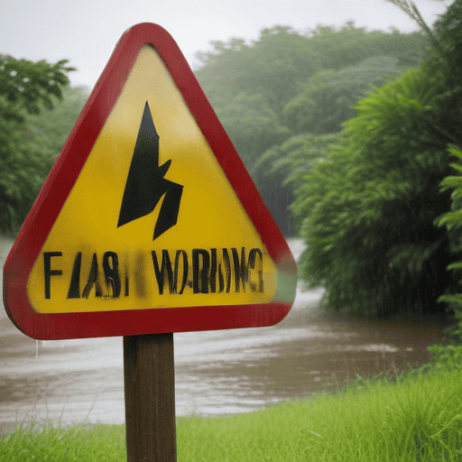 Illustration of North Braces for Rain, Flood