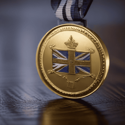 Illustration of Officers honored with Long Service, Good Conduct medals