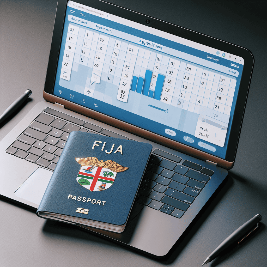 Illustration of Online appointments for passport applications to increase