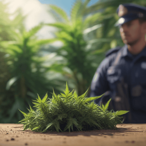 Illustration of Over 2000 plants believed to be marijuana seized