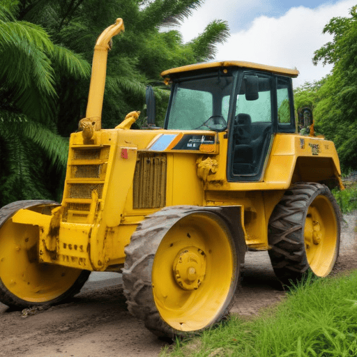 Illustration of PWD owned heavy machinery now in use around Fiji