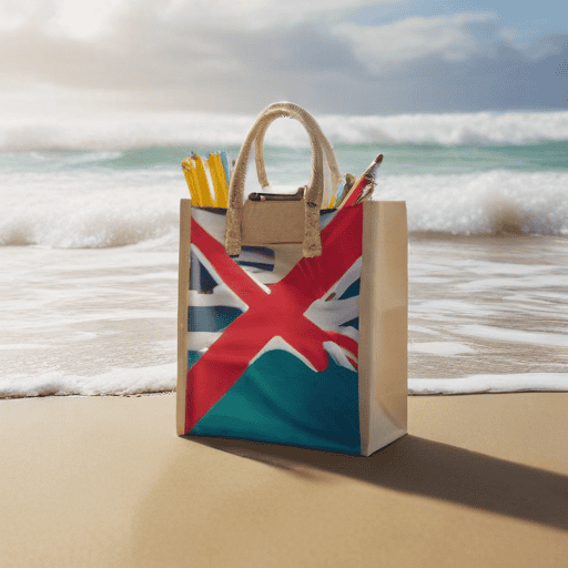 Illustration of Parents cross waters to save big on back-to-school shopping