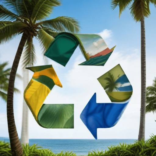 Illustration of Plastic wastes | Project to improve collection