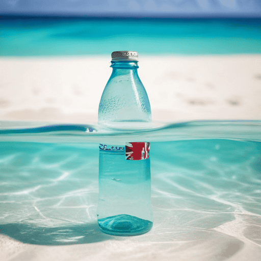 Illustration of Plastic wastes threat ocean