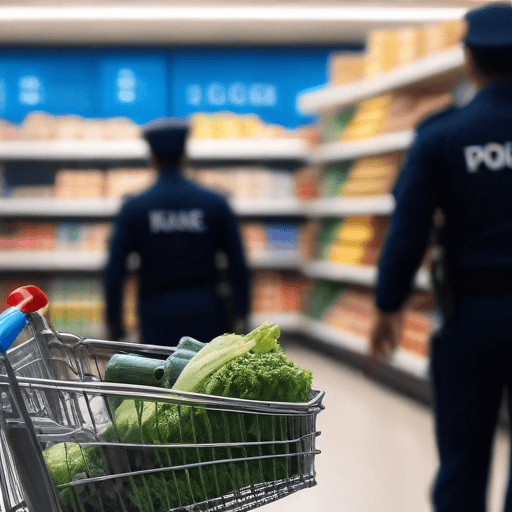 Illustration of Police arrest three men involved in supermarket robbery