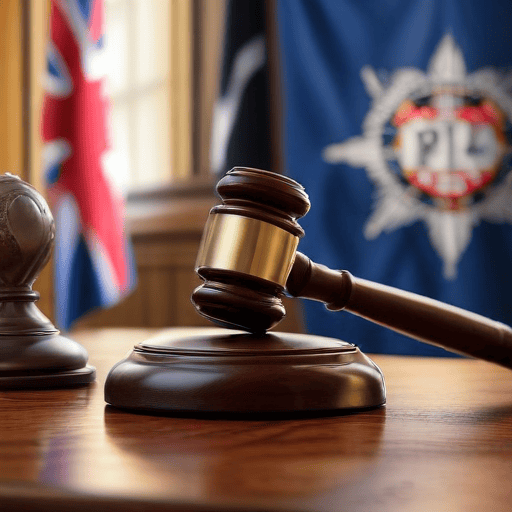 Illustration of Police officer jailed