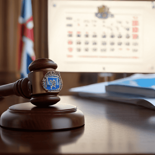 Illustration of Police officer’s trial to begin in May