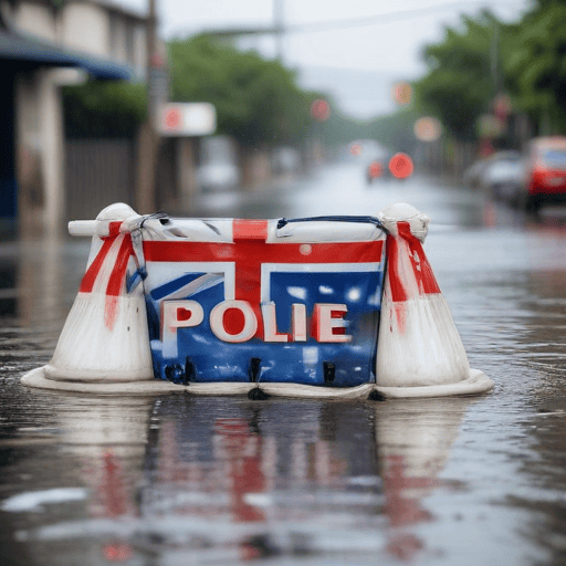 Illustration of Police restrict movement in Ba, Tavua and Rakiraki due to flooding