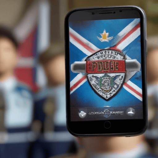 Illustration of Police to round up those in brawl video