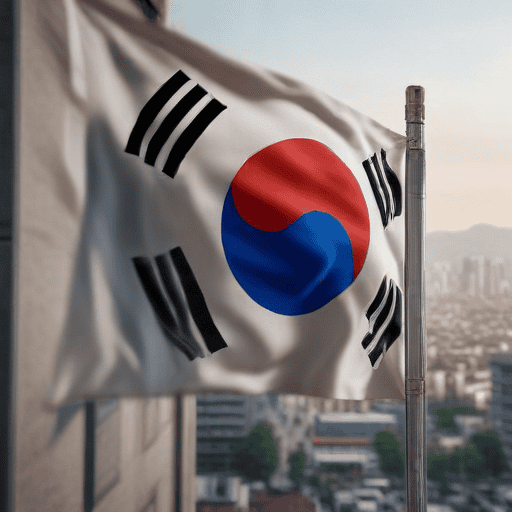 Illustration of Political tension in South Korea as martial law declared