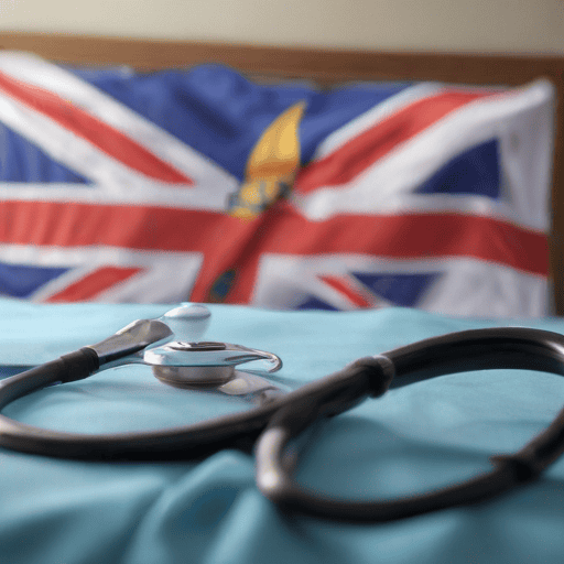 Illustration of Port Vila hospitals overwhelmed, triage tents set up for patient care