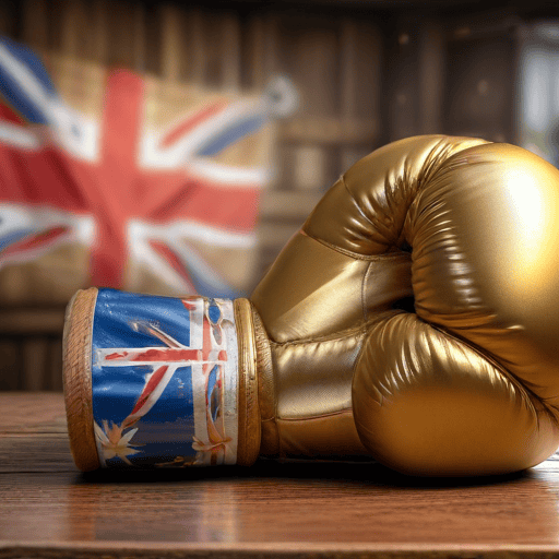 Illustration of Qiokata triumphs in 70kg youth boxing category