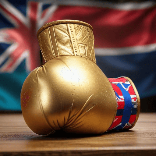 Illustration of Qiokata triumphs in 70kg youth boxing category