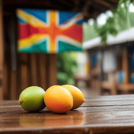 Illustration of Rain or shine, Western women brave weather to sell mangoes