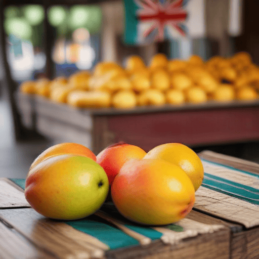 Illustration of Rain or shine, Western women brave weather to sell mangoes