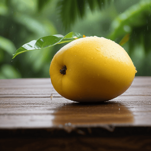 Illustration of Rain or shine, Western women brave weather to sell mangoes