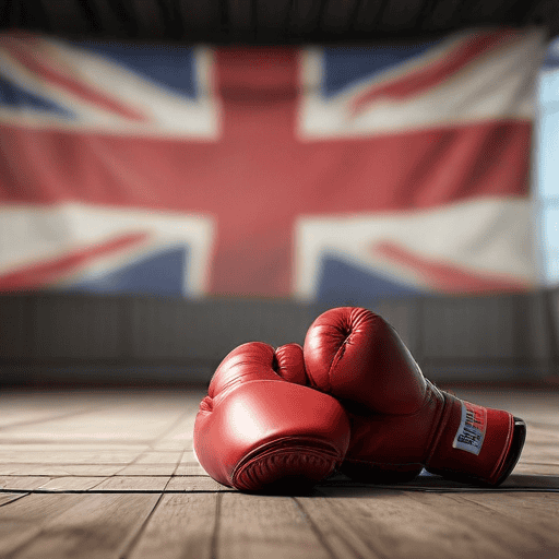 Illustration of Ravalaca vs Naidu title fight off the table