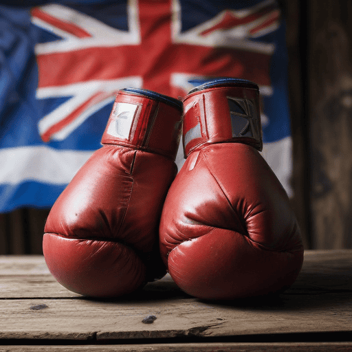 Illustration of Ravalaca vs Naidu title fight off the table