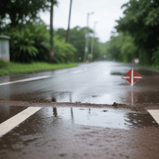 Illustration of Road closures in Western and Northern Divisions