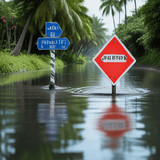 Illustration of Road closures in Western and Northern Divisions