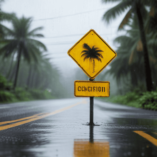Illustration of Road users urged to be vigilant during wet season