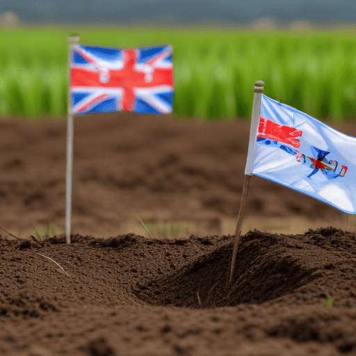 Illustration of SRIF and Fiji Rice join hands to support rice production