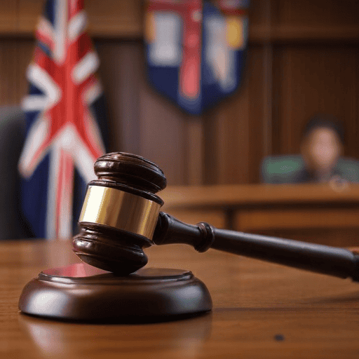 Illustration of Sayed-Khaiyum, Turaga Take Stand in Tribunal