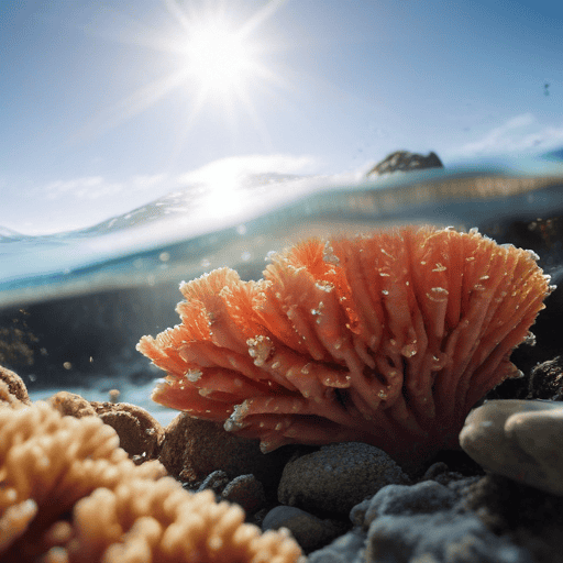 Illustration of Scientists discover world’s largest coral-so big it can be seen from space