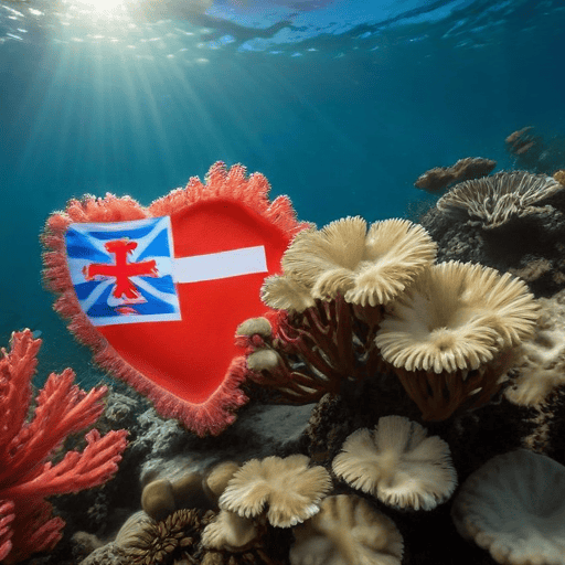 Illustration of Scientists discover world’s largest coral-so big it can be seen from space