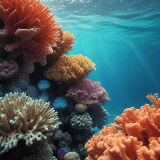 Illustration of Scientists discover world’s largest coral-so big it can be seen from space