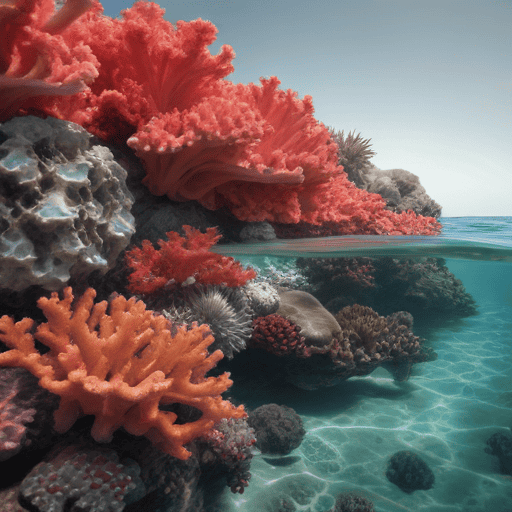 Illustration of Scientists discover world’s largest coral-so big it can be seen from space