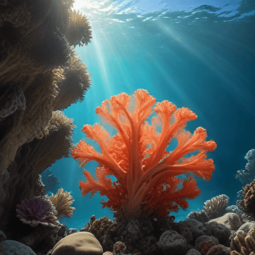 Illustration of Scientists discover world’s largest coral-so big it can be seen from space