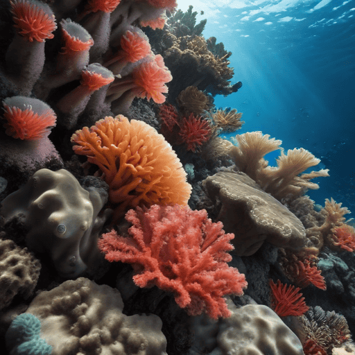 Illustration of Scientists discover world’s largest coral-so big it can be seen from space