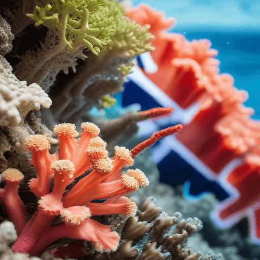 Illustration of Scientists discover world’s largest coral-so big it can be seen from space