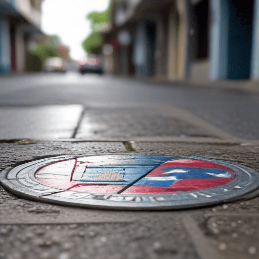 Illustration of Serious safety concern | Uncovered manhole a problem for drivers, pedestrians