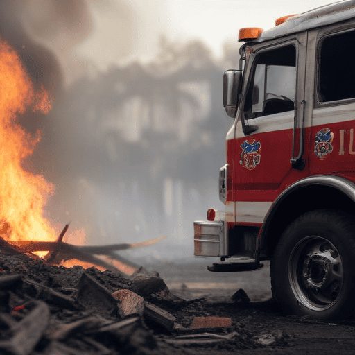 Illustration of Several classrooms and staff room destroyed at John Wesley College