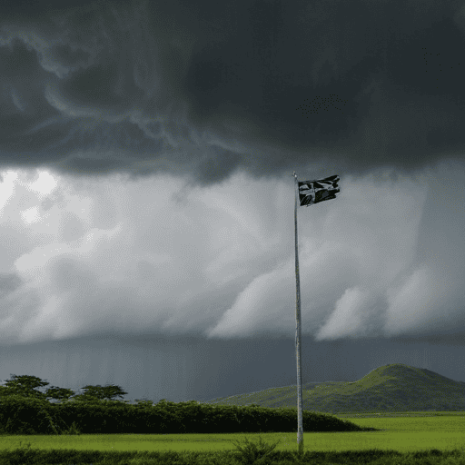 Illustration of Severe thunderstorms and rain warning for Western Viti Levu