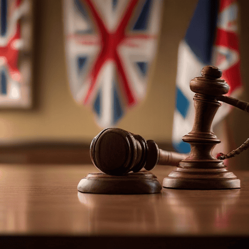 Illustration of Singh takes stand in Pryde tribunal