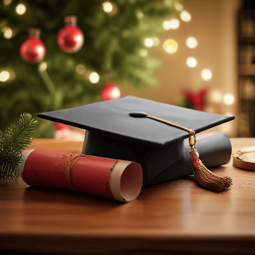 Illustration of Son Dedicates Master’s Degree to Father’s Sacrifices