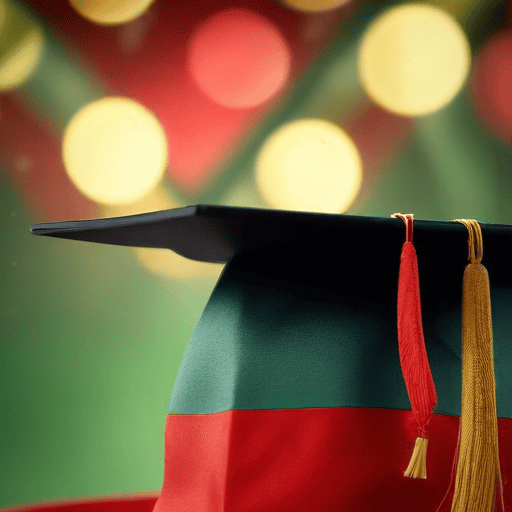 Illustration of Son Dedicates Master’s Degree to Father’s Sacrifices