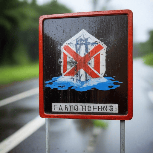 Illustration of Splashing water on moving vehicles is against the law – Police