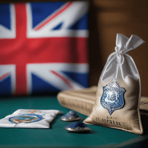 Illustration of Suspect in police custody for possession of illicit drugs