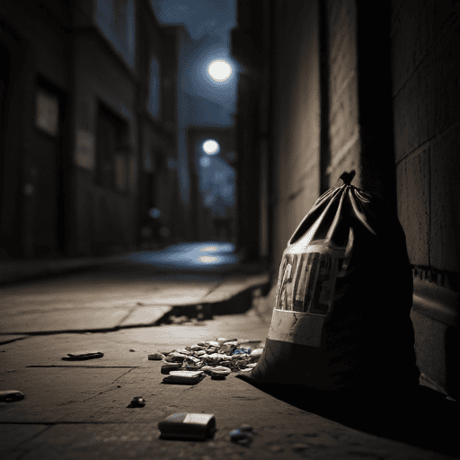 Illustration of Suspect threatens Police after being found in possession of illicit drugs