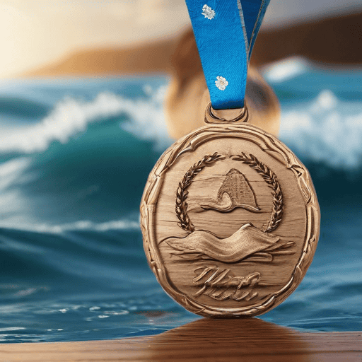 Illustration of Swimmer Moss sets new record