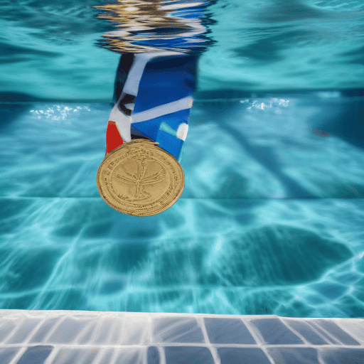 Illustration of Swimmer Moss sets new record