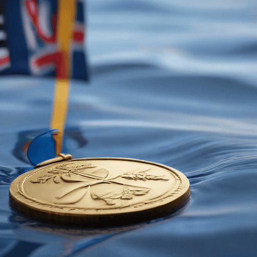 Illustration of Swimmer Moss sets new record