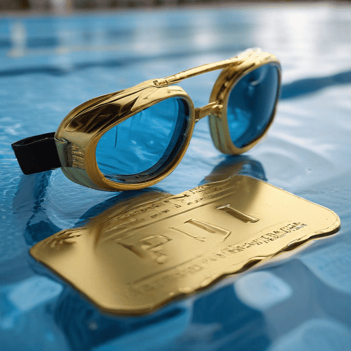 Illustration of Swimmer Moss sets new record