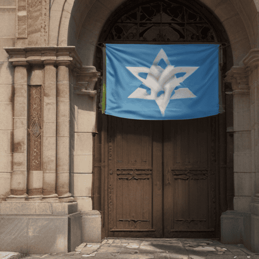 Illustration of Sydney synagogue daubed in antisemitic graffiti in latest attack on Australian Jews