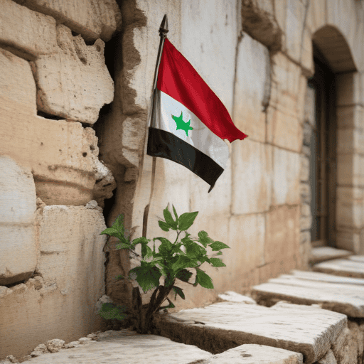 Illustration of Syrian army says Assad rule has ended
